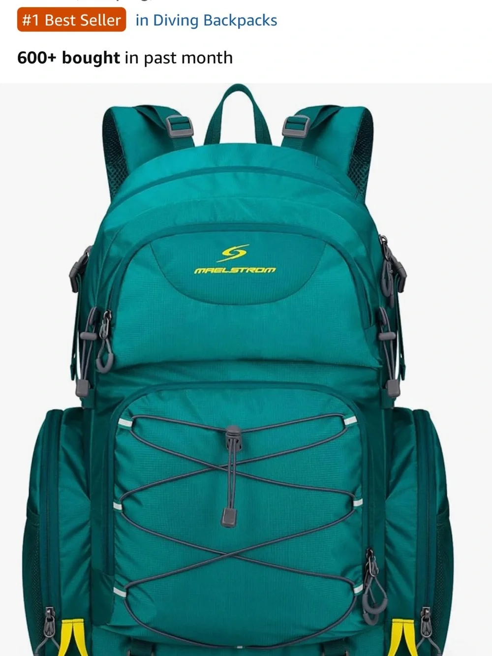 Teal 40L Hiking Backpack - Lightweight Outdoor Daypack